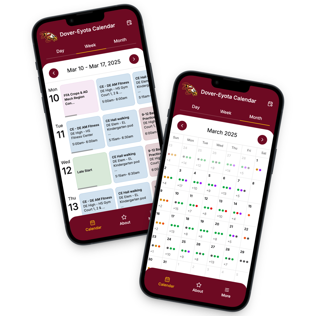 Calendar app preview