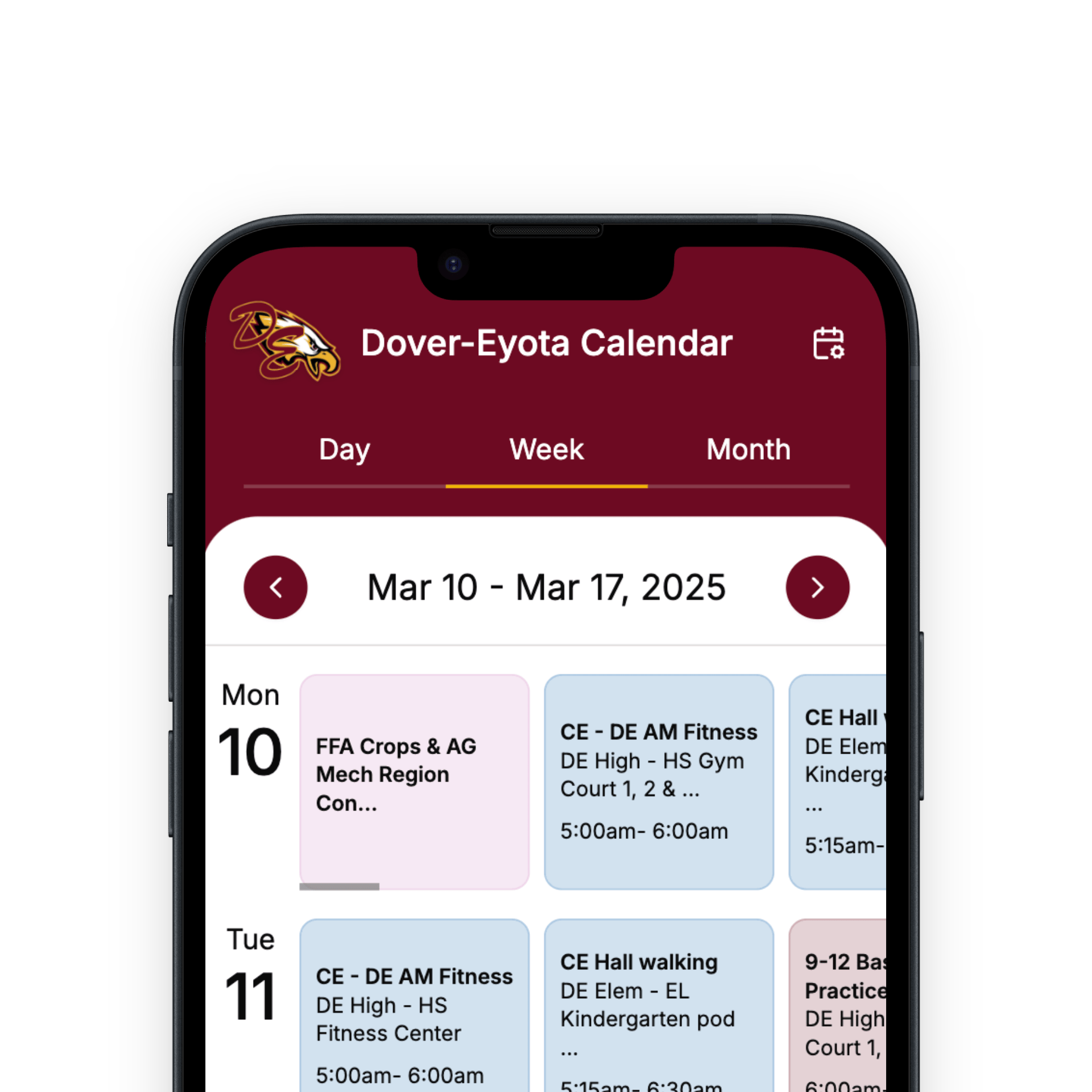 Dover-Eyota Calendar App