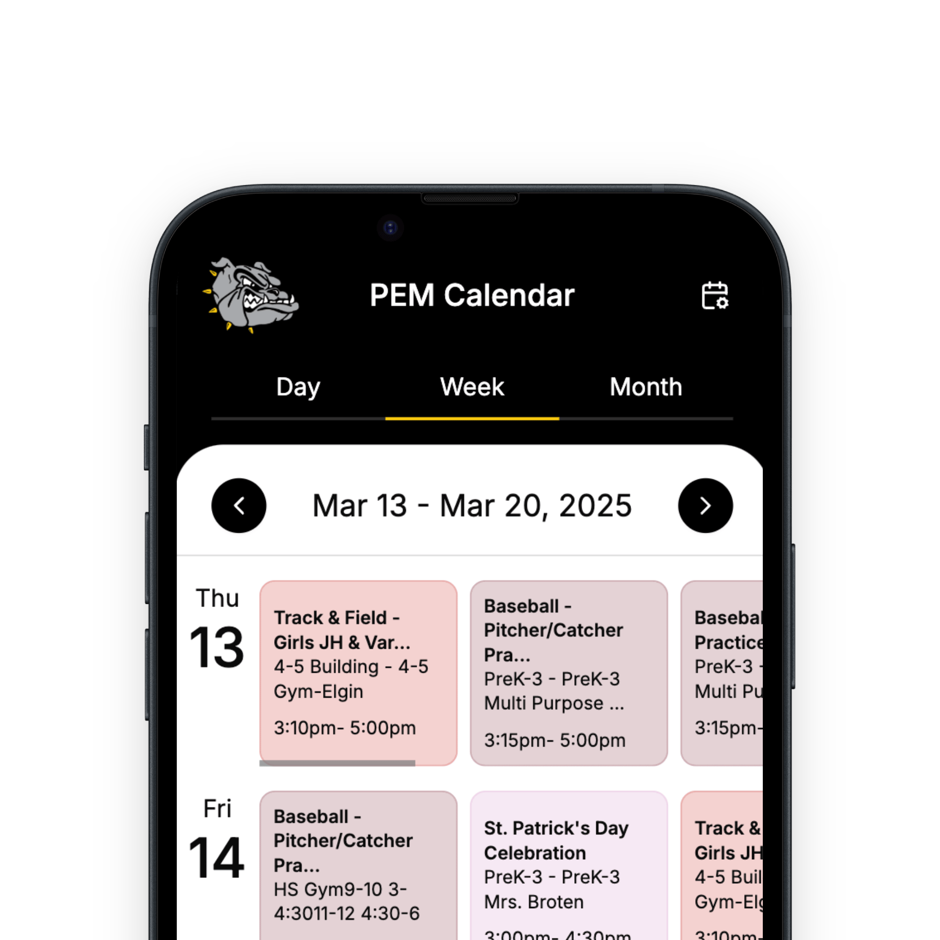 PEM Calendar App