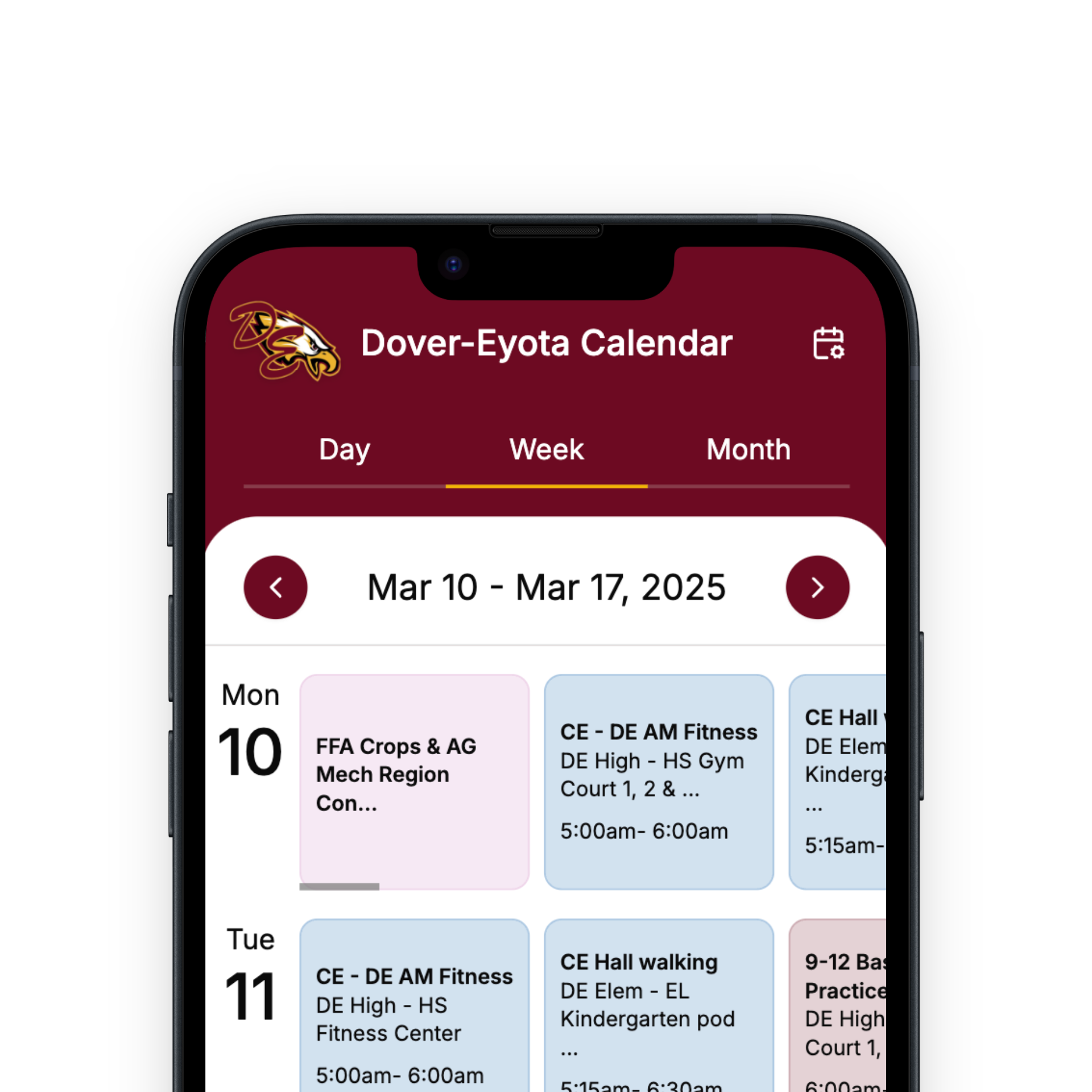 Dover-Eyota Calendar App