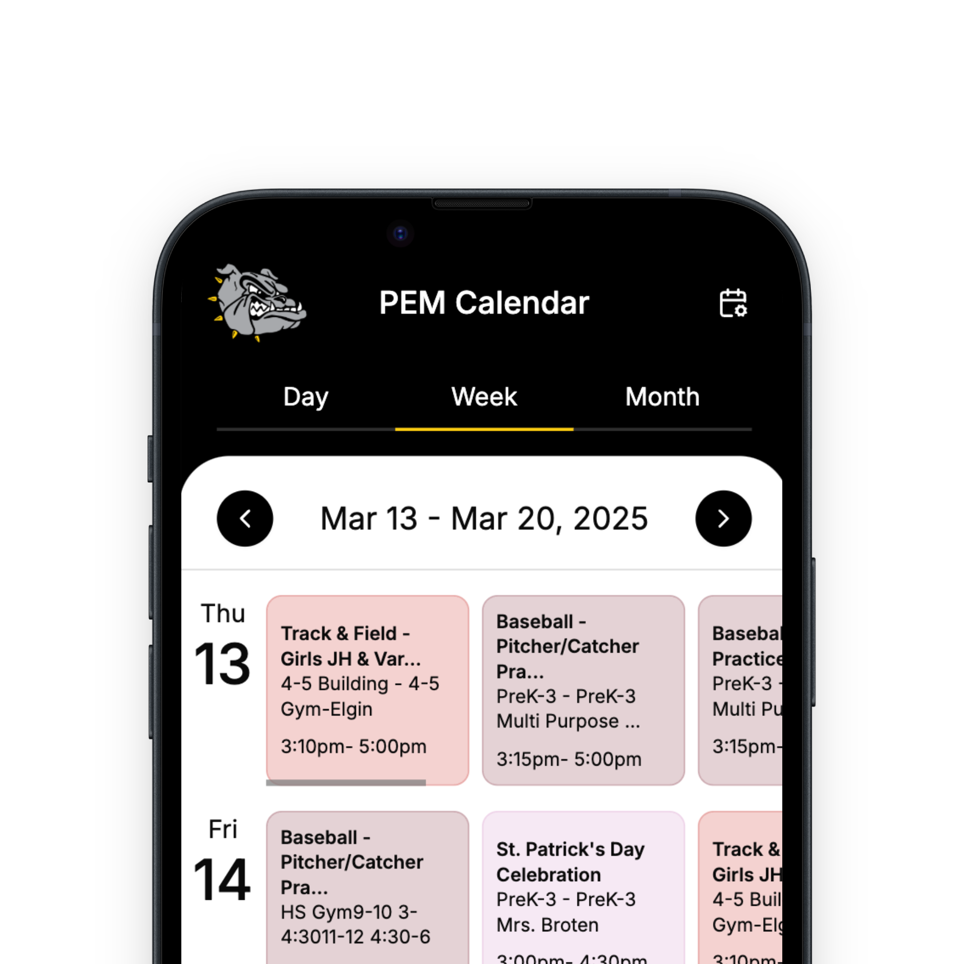 PEM Calendar App